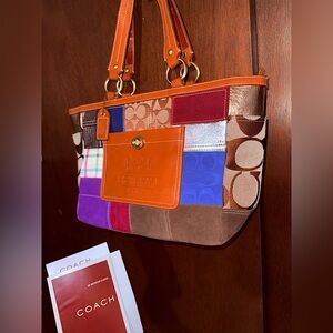 RARE!! Y2K Coach Patchwork Gallery Tote- VERY CLEAN!!